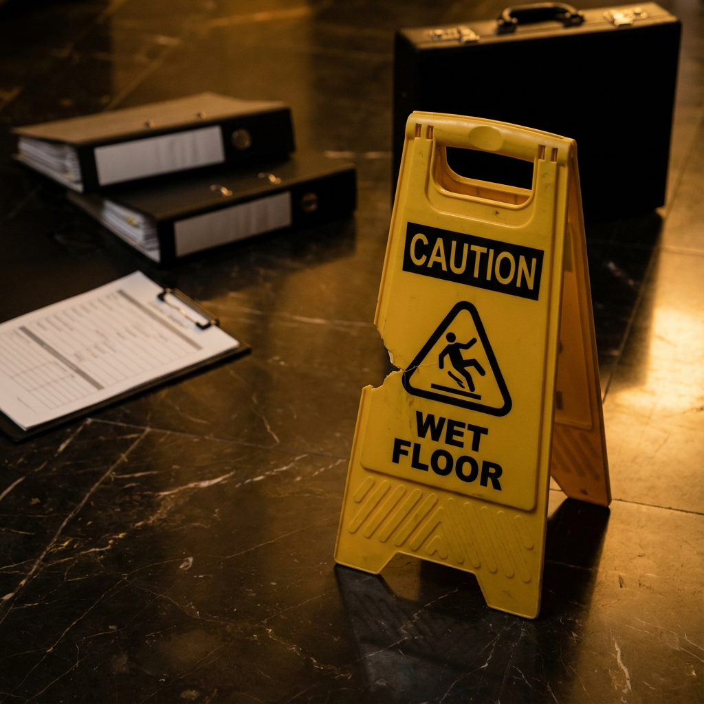 Warning signs and hazard documentation are critical evidence